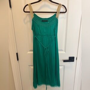 Elie Tahari Emerald Green Sleeveless Maxi Dress
